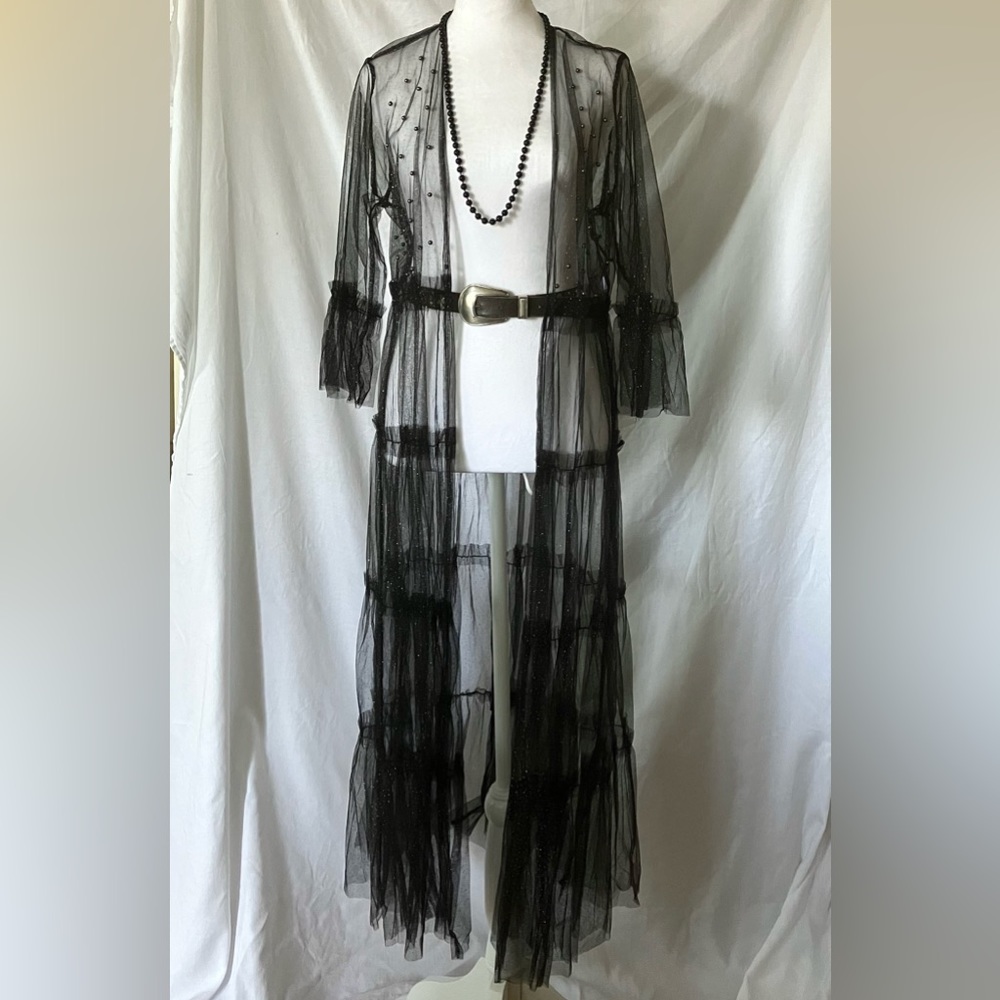 Cato Collection Limited Edition Sheer Studded Sparkle Duster